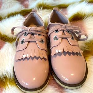 Zara pink preppy shoes. Size 38. Women’s 8. Big kids size 7.